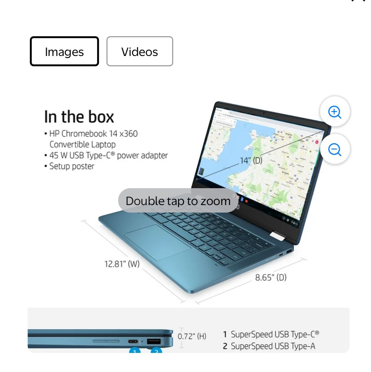 HP Chromebook 14a-ca0130wm 14″ (32GB eMMC, Intel Celeron N4020, 1.10 GHz,…