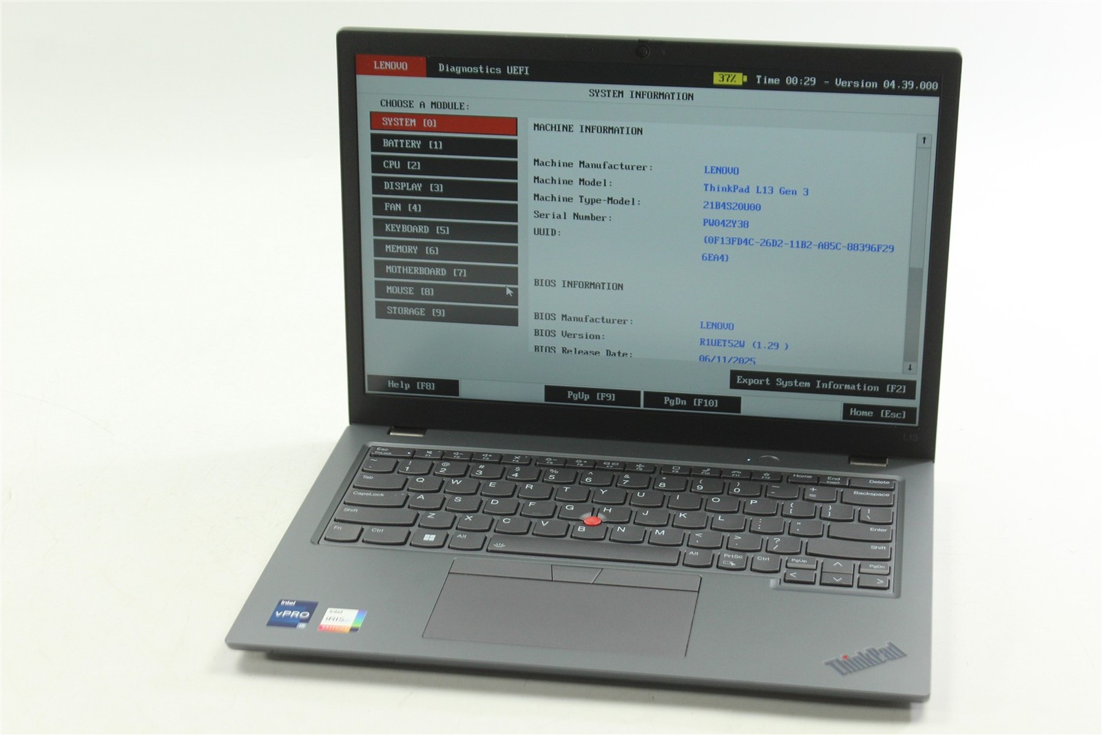Lenovo ThinkPad L13 Gen 3 13.3″ i5-1245U 1.6GHz 256GB SSD 16GB RAM W11P