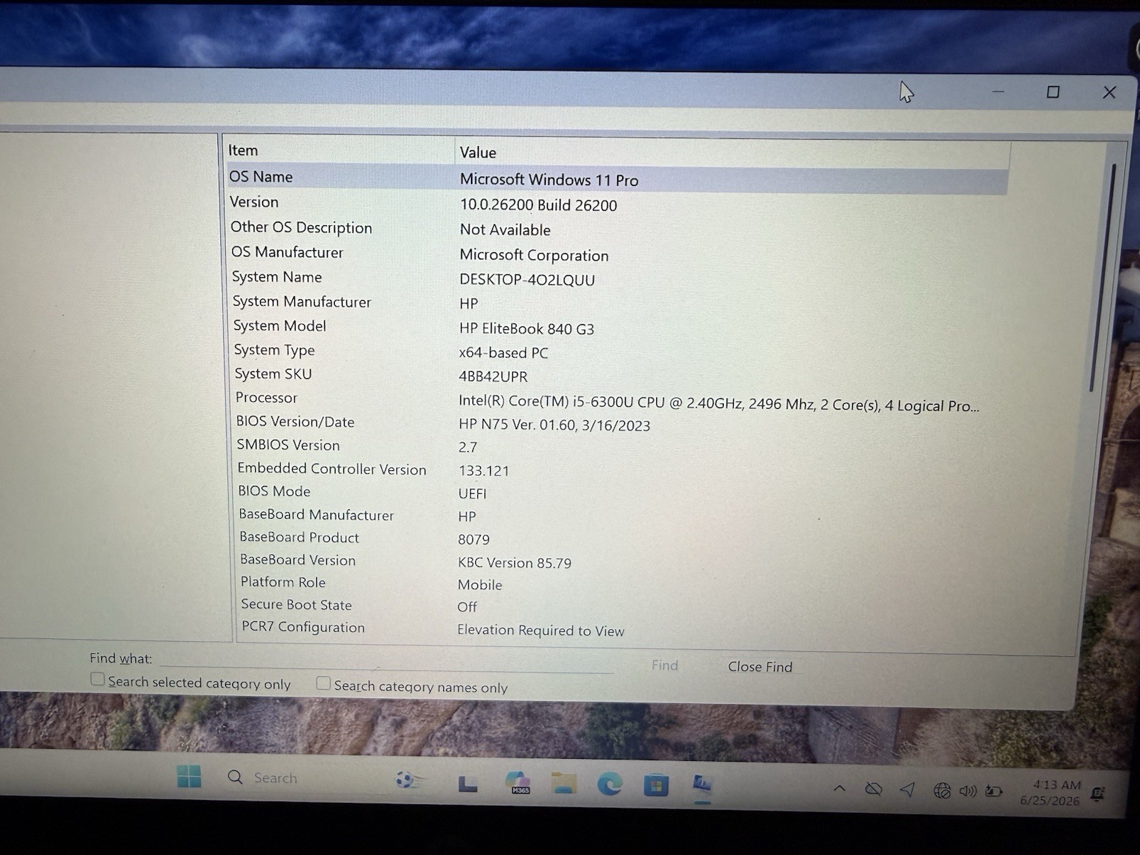 HP EliteBook 840 G3 14″ Laptop Intel Core i5-6300U 2.40GHz 16GB RAM 512GB SSD