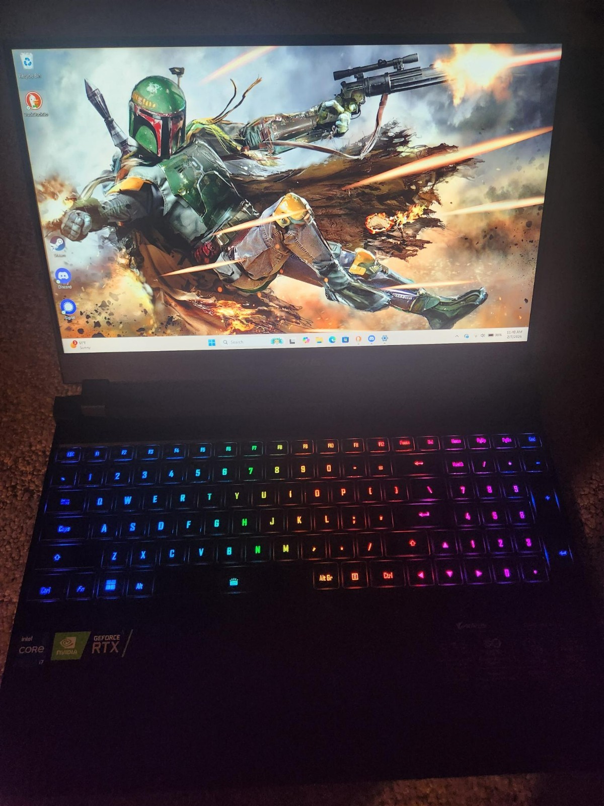 AORUS Gaming Laptop i7-11800H 8GB Graphics card 16GB RAM 954GB Storage