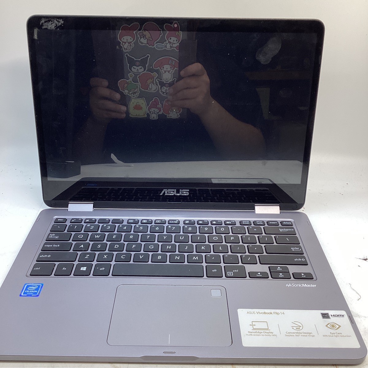 Asus VivoBook TP401M Flip 14 2-in-1 HD Touchscreen Laptop 4GB Ram (GO1066098)