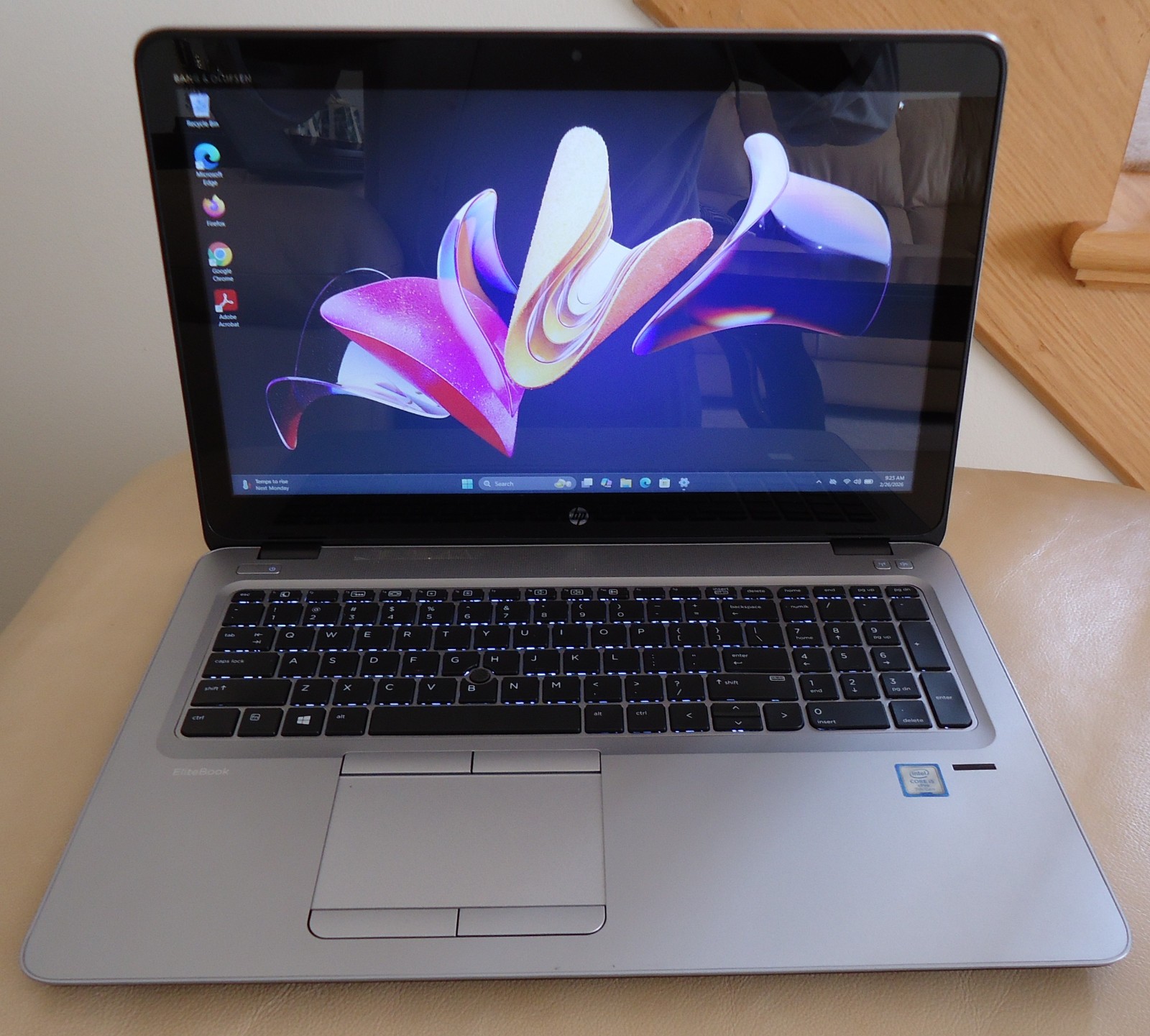 HP EliteBook 850 G3 15″ Intel i5-6200U 8GB 128GB SSD Windows 11 Pro MS Office
