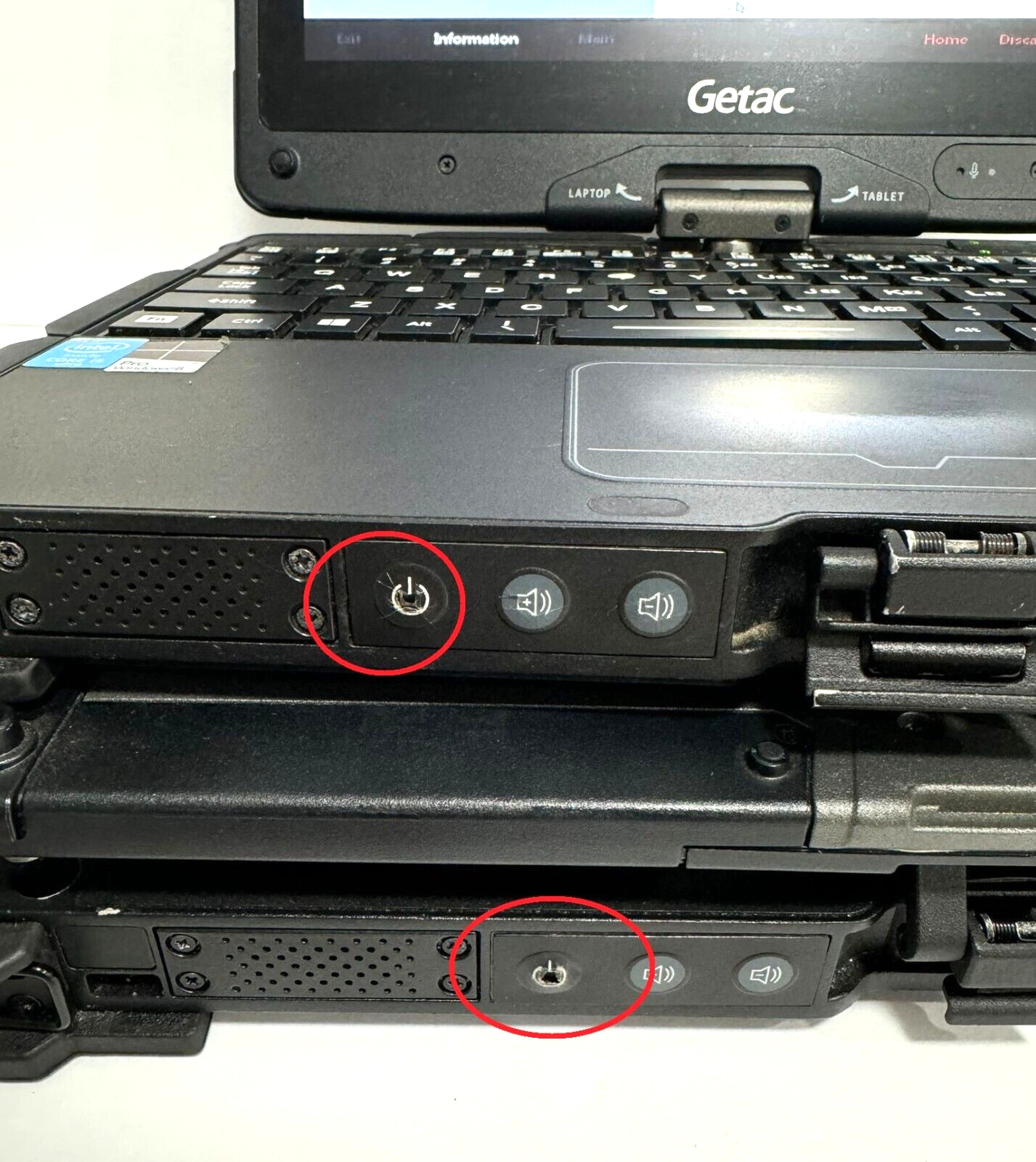 Lot of 2 GETAC V110 i5-4300U 1.90GHz 4Gb Ram NO CADDY/SSD/Charger