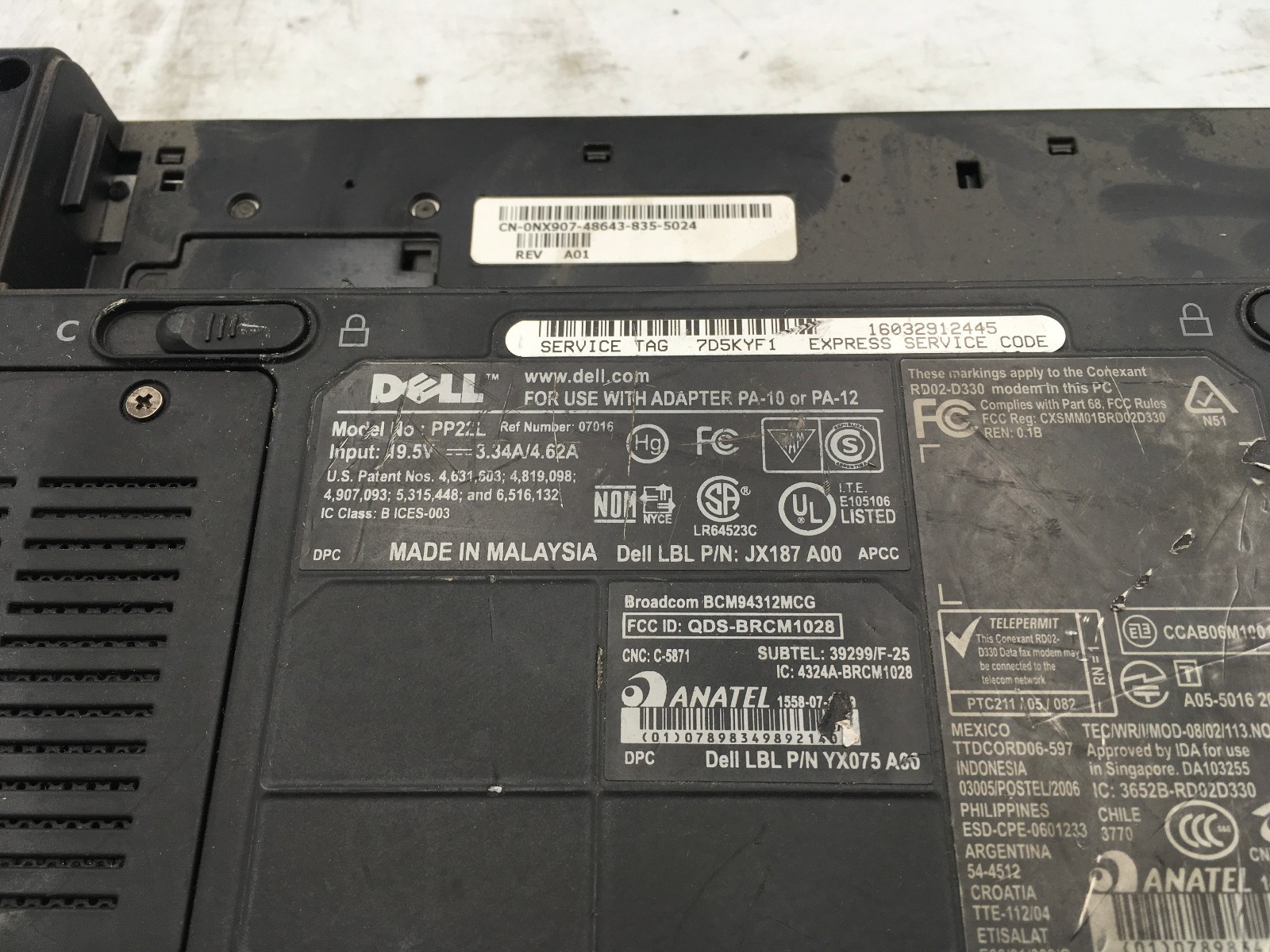 DELL VOSTRO 1500 – BOOTS TO BIOS – INTEL CORE 2 DUO – 1GB RAM – NO OS – READ -BB