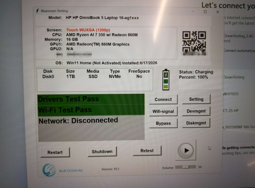 HP Omnibook 5 16″ AI Laptop 2K Touch AMD Ryzen AI 7 350 16GB RAM 1TB SSD Win 11