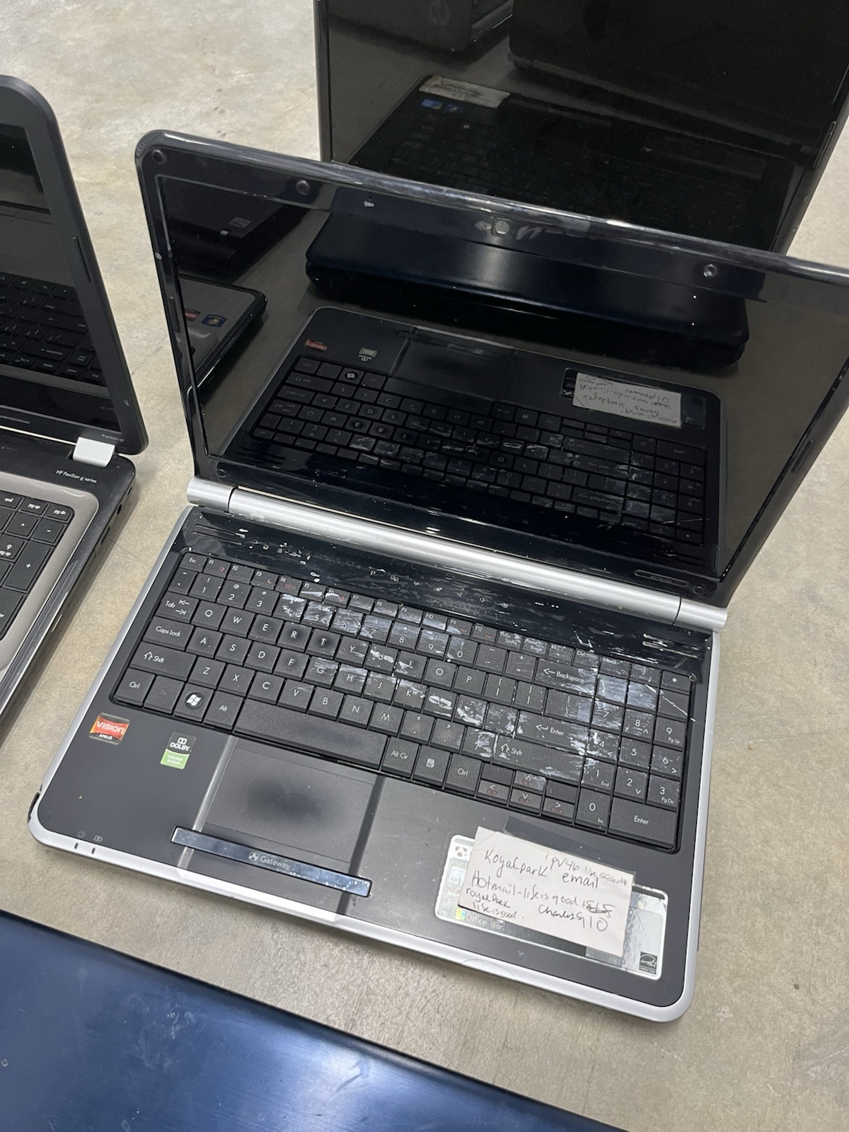 Lot of 5 Mixed Brand Laptops | HP, GateWay, Toshiba, Lenovo | Read Description