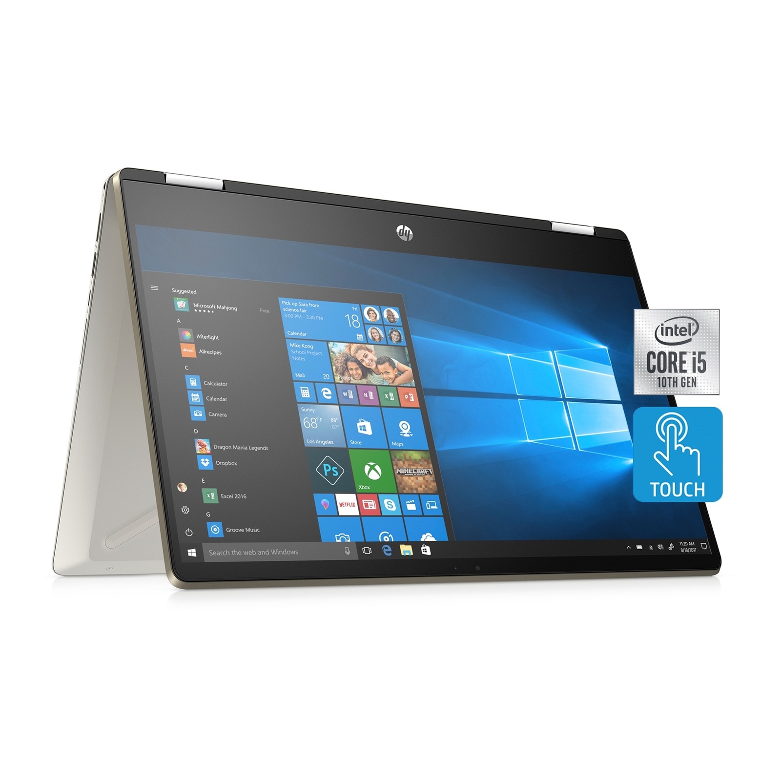 HP Pavilion x360 14-DH2051WM 14″ 256GB, Natural Silver