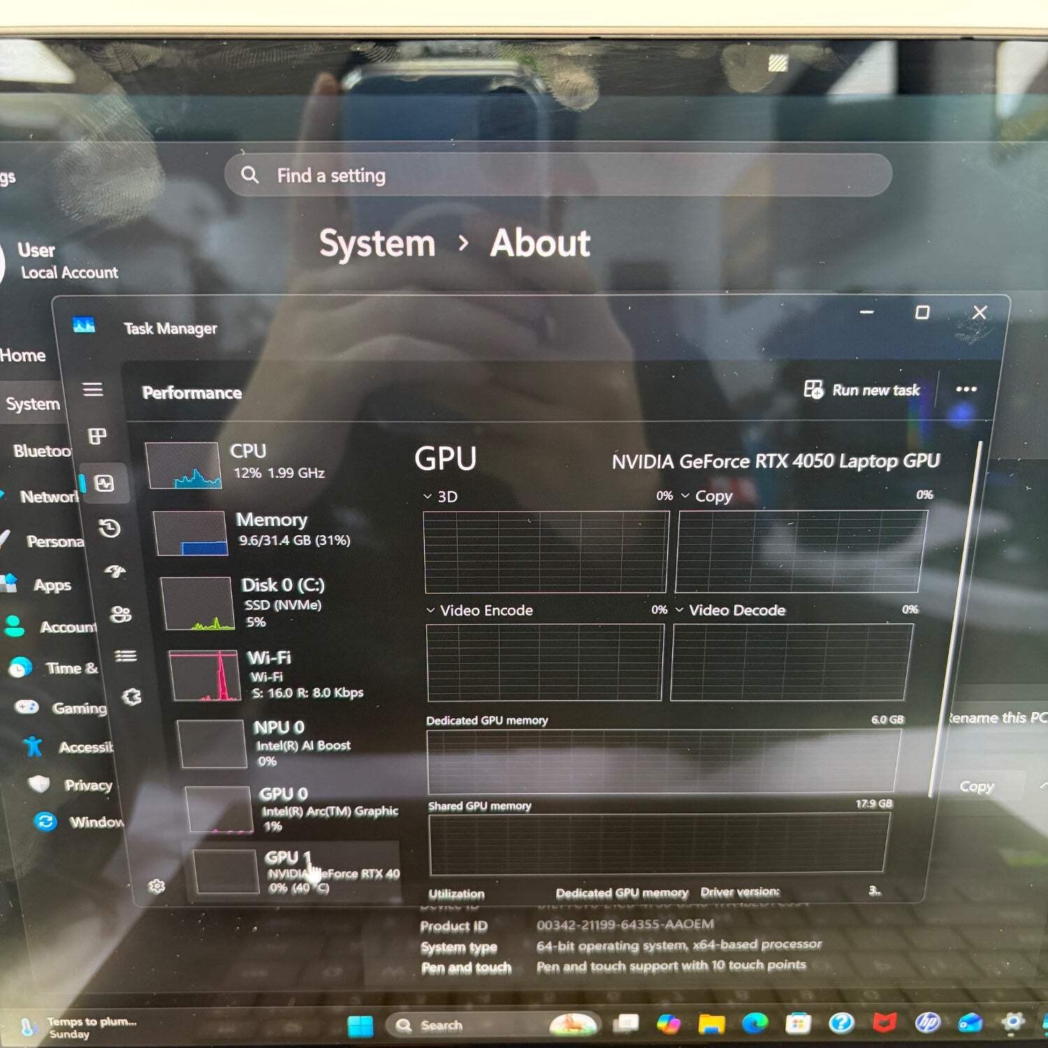HP Spectre X360 14″ Core Ultra 7 3.8GHz 32GB RAM 1TB SSD GeForce RTX 4050