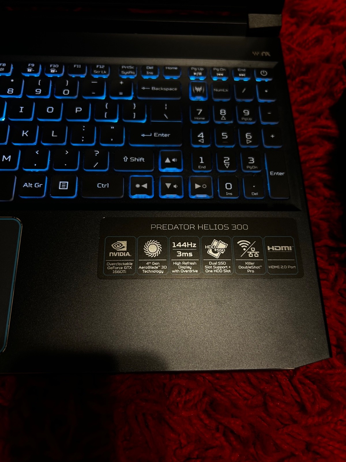 Acer Predator Helios 300 15.6″ (512GB SSD, Intel i7-9750H, 2.60GHz, 16GB RAM,…