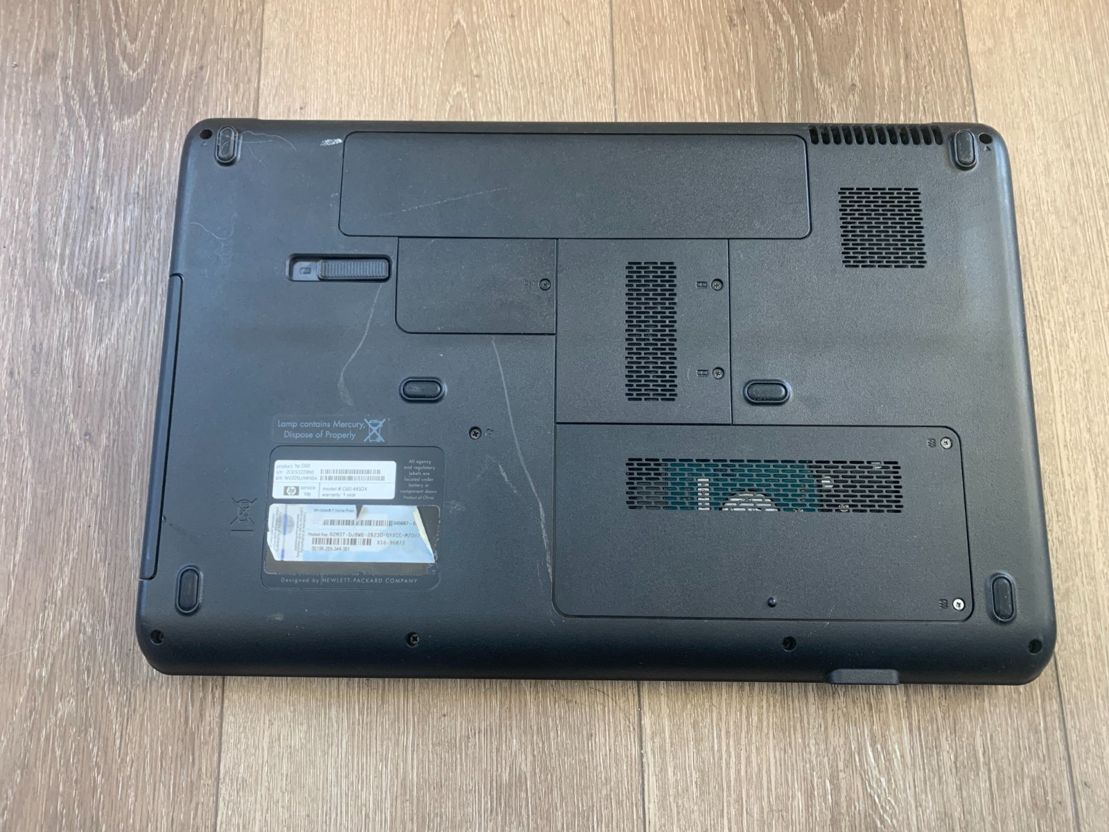 HP G60-445DX Notebook PC 15.6″ AMD Turion Dual-Core 2.20GHz 3GB RAM 160GB HDD