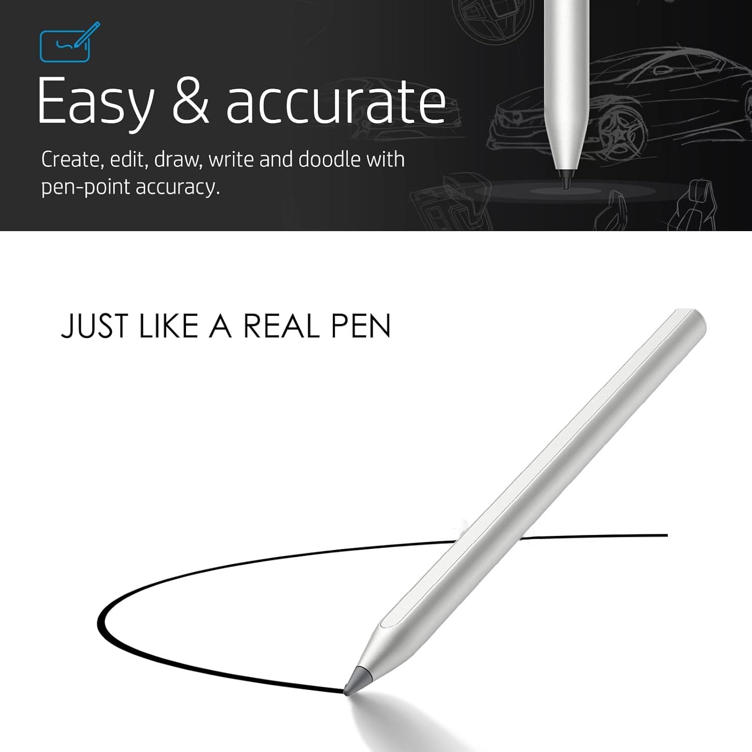 HP Wireless Rechargeable USI Pen Stylus Compatible with HP Chromebook lot of 3