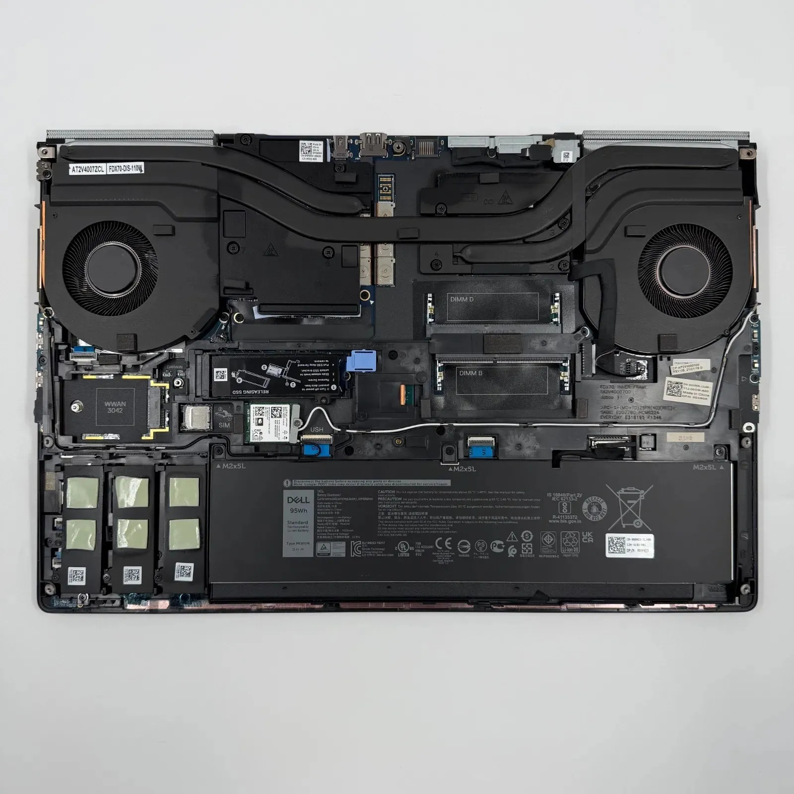Dell Precision 7750 i9-10885H RTX4000 16GB Mobile Workstation Laptop No SSD