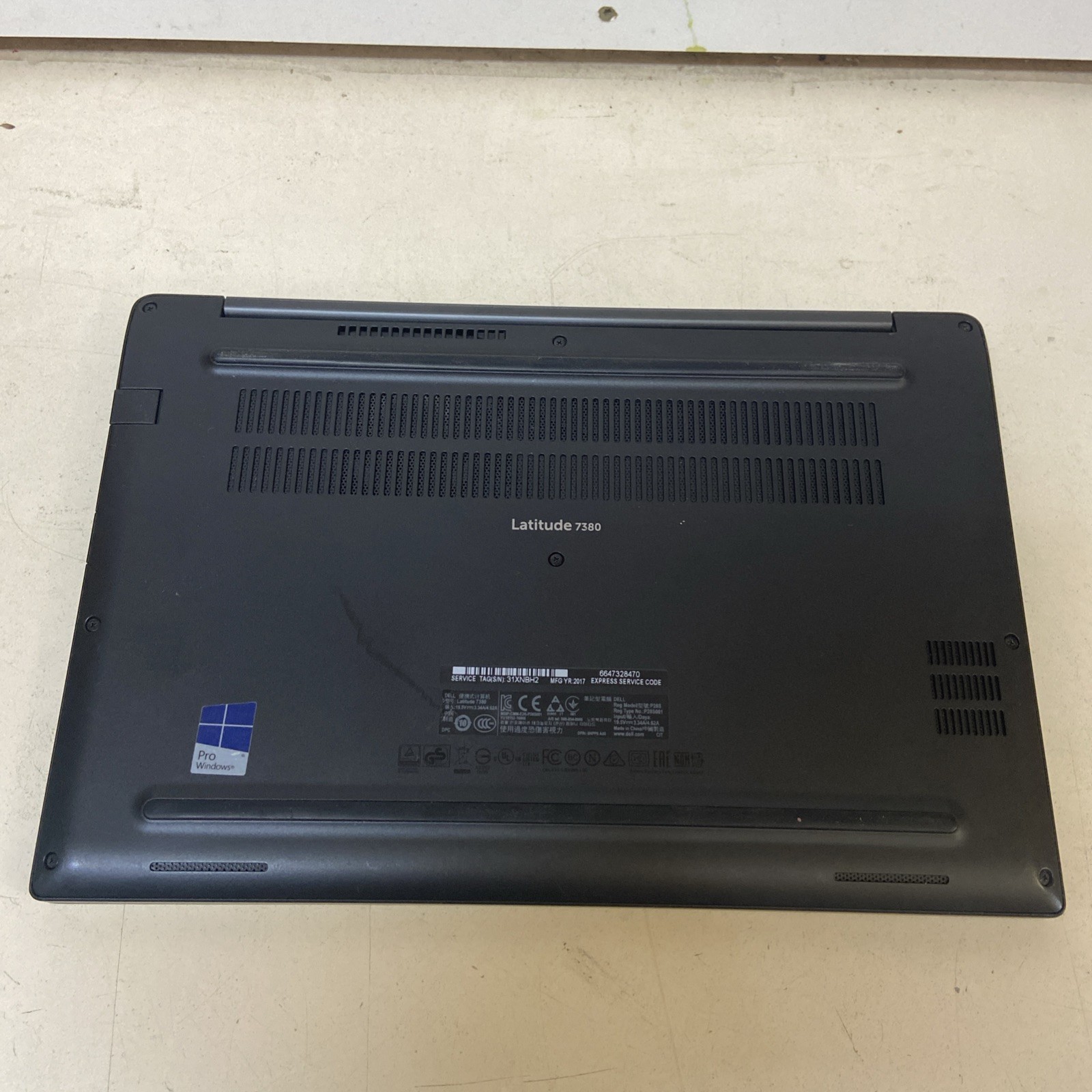 Dell Latitude 7380 13.3” Intel Core i7-7600u 2.8GHz/8GB/ 128GB/Win10PRO-NICE!!
