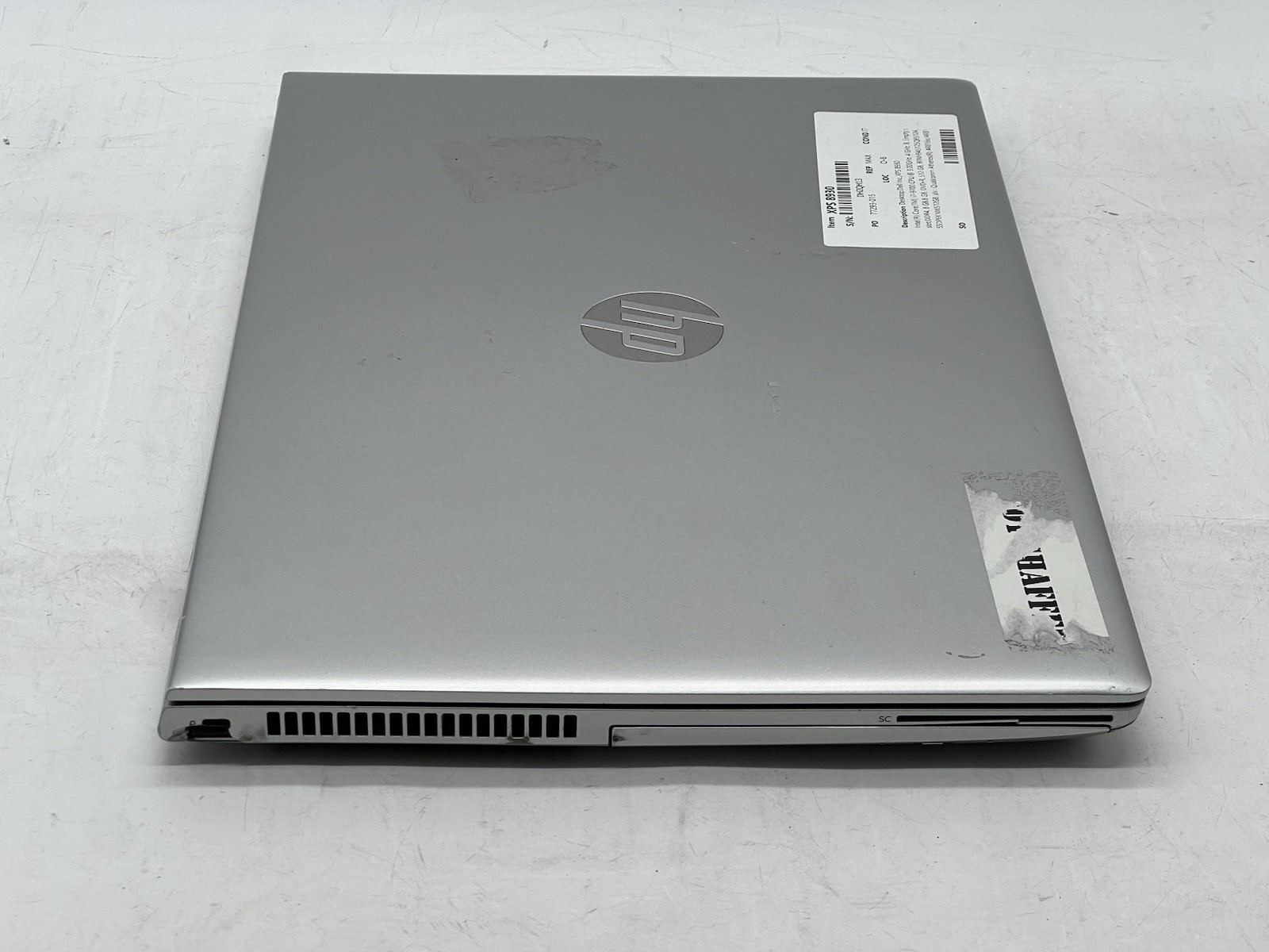 HP ProBook 650 G4, i7-8650U CPU, @ 1.90GHz, 8GB RAM, 256GB NVMe-No OS/AC