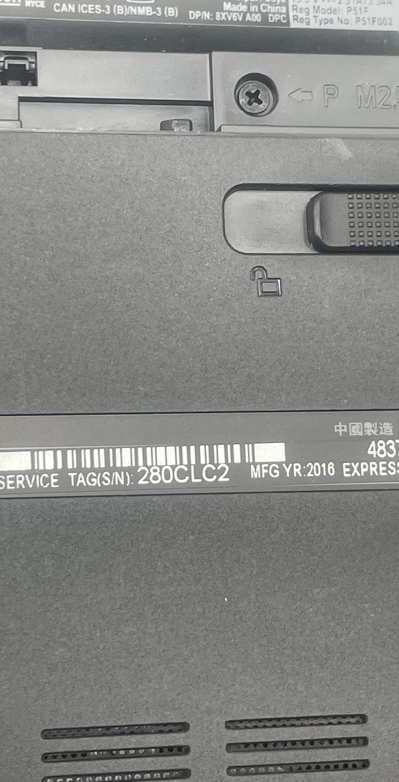 Dell Precision 3530 & P51F P51F002 Laptops As Is No HDD Lot Of 2