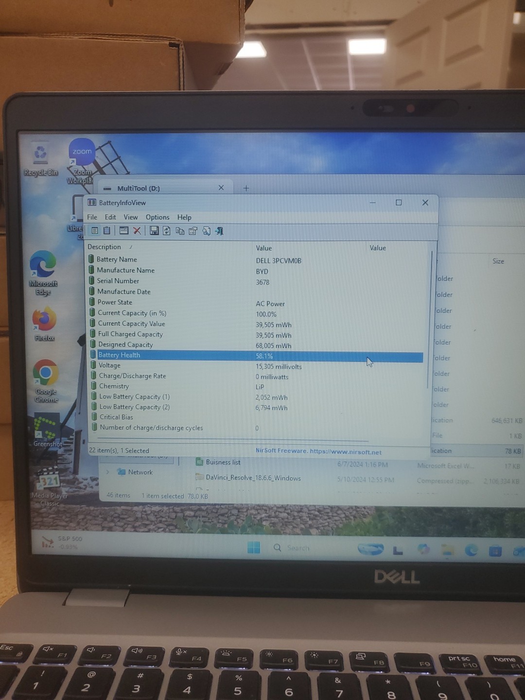 Dell Precision 3550 Laptop – i5-10310U 8GB 256GB SSD 15.6″ 051526-4
