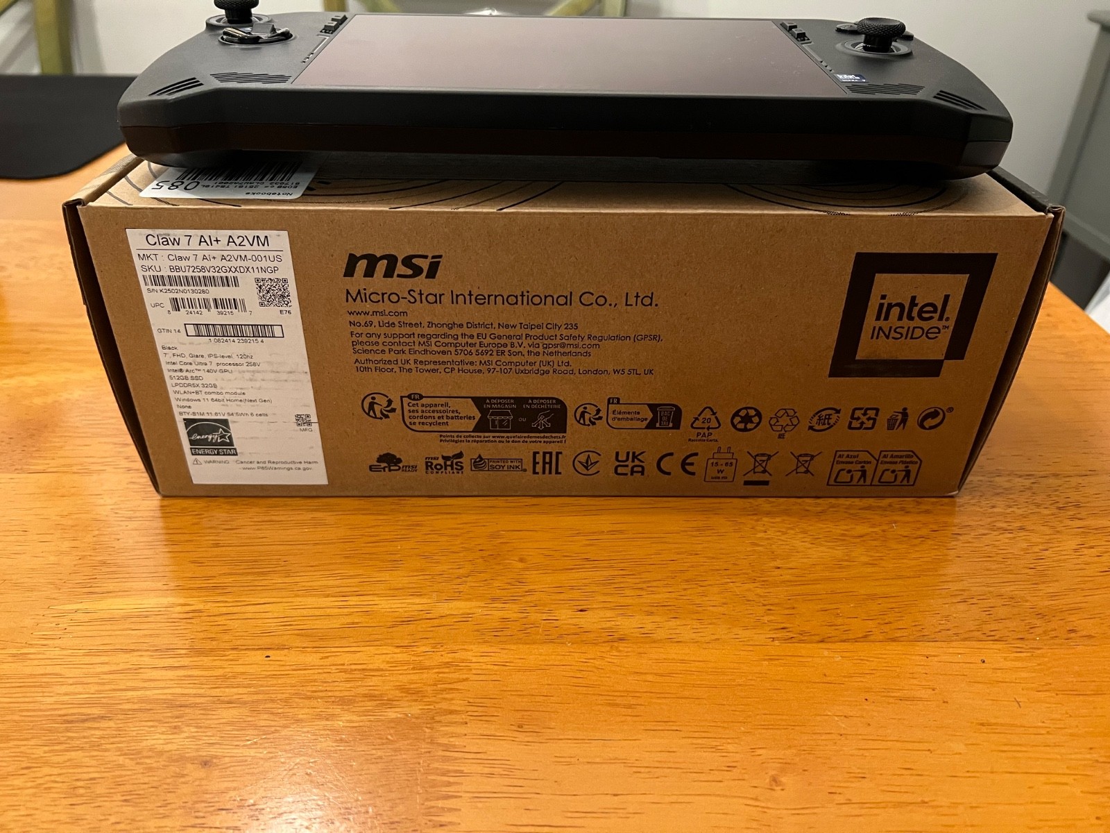 MSI Claw 7 AI+ Core Ultra 7 258V 32GB RAM UPGRADED 2TB SSD + Official Case