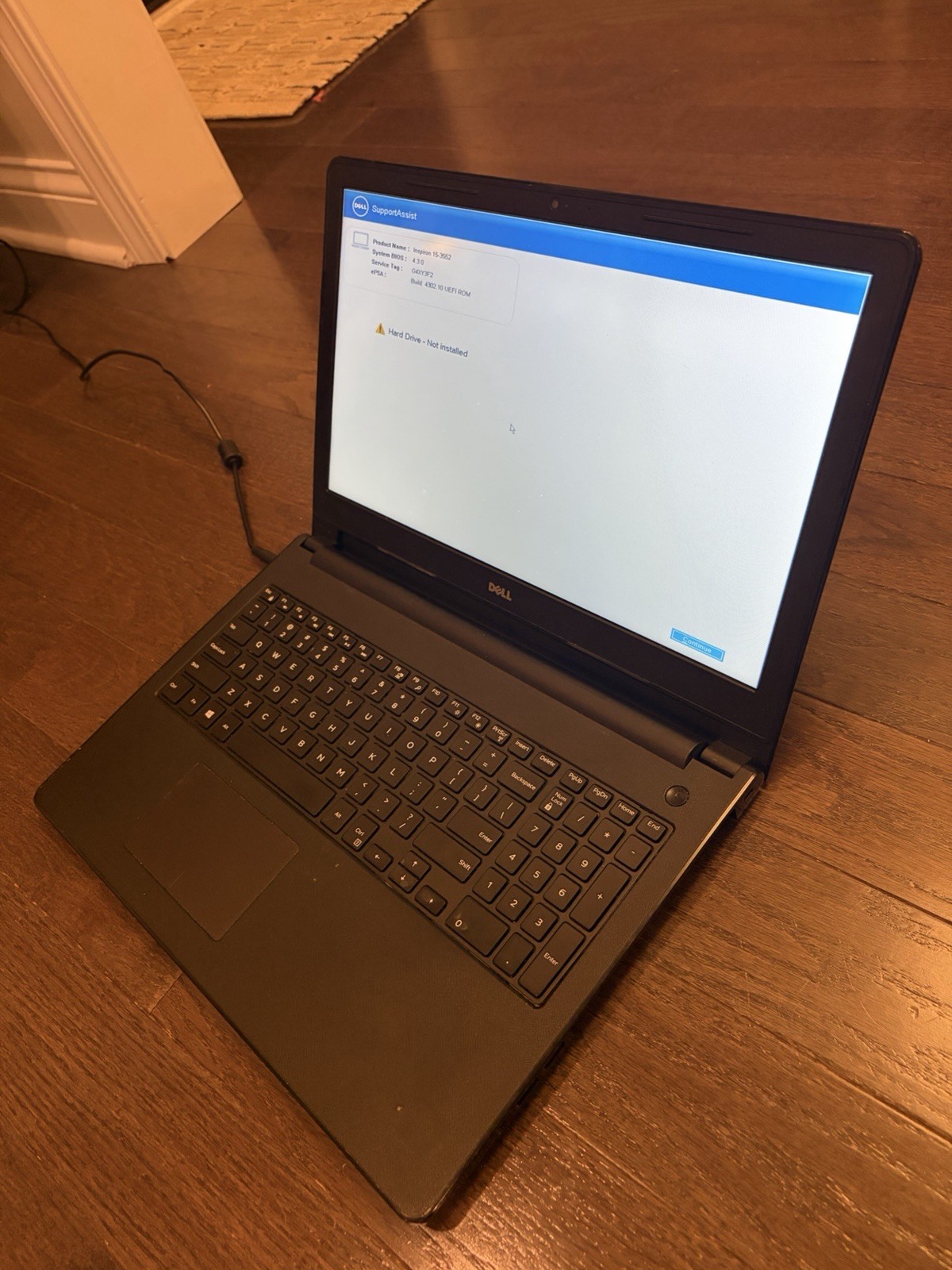 Dell Inspiron 15-3552 15.6″ 4GB RAM, Celeron N3060, No HDD, ODD + Charger Tested