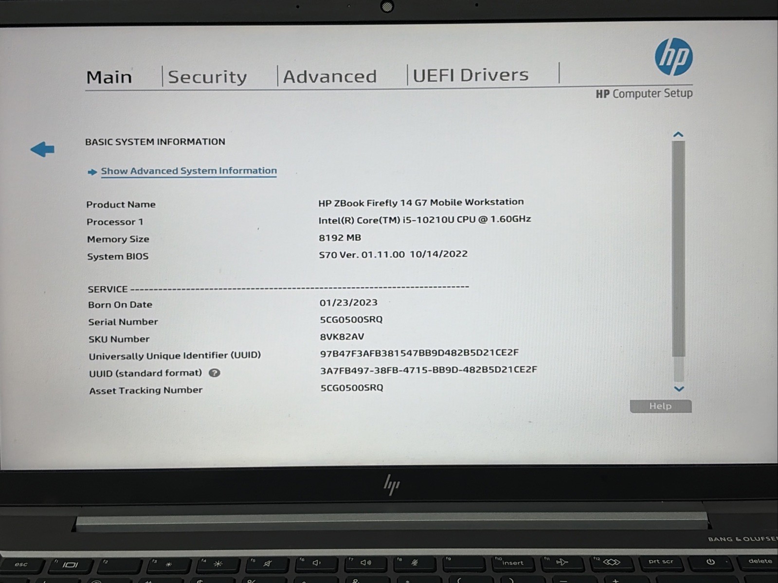 HP ZBook Firefly 14 G7 14″ FHD i5-10210u 8GB RAM 256GB SSD No OS
