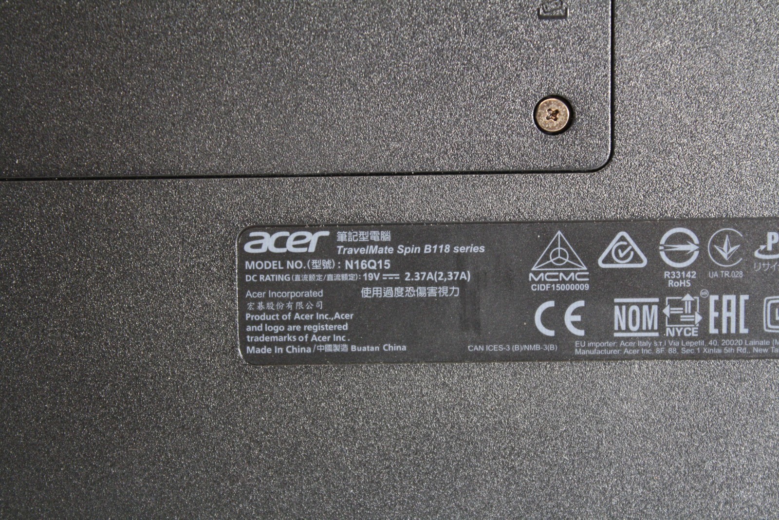 ACER TravelMate Spin B118 Series – 11.6″, 1.1GHz Celeron
