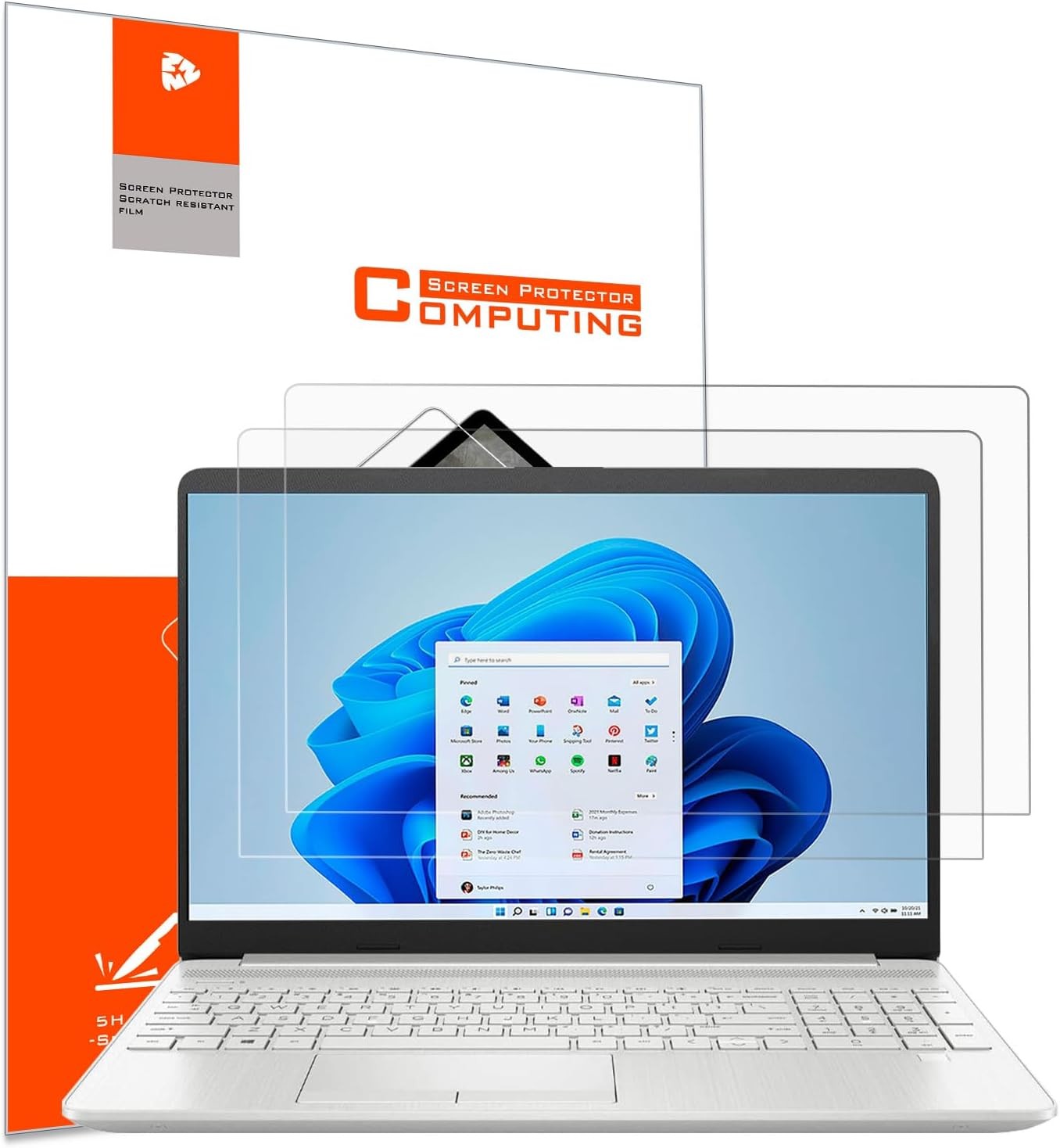 2-Pack Matte Anti-Glare Screen Protector for HP 14″ Laptop, Ultra HD, 9H Hardnes