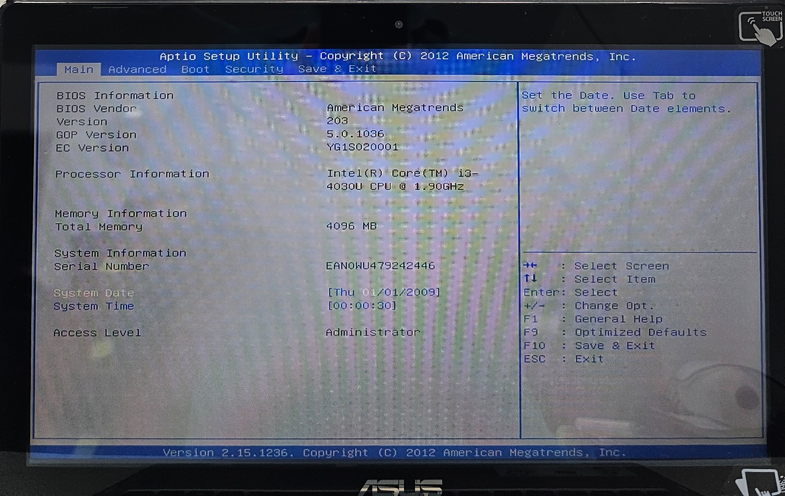 Asus TP500LA-UB31T 15.6″ Laptop Intel Core i3-4030U 4GB Ram NO HD/OS (FL)