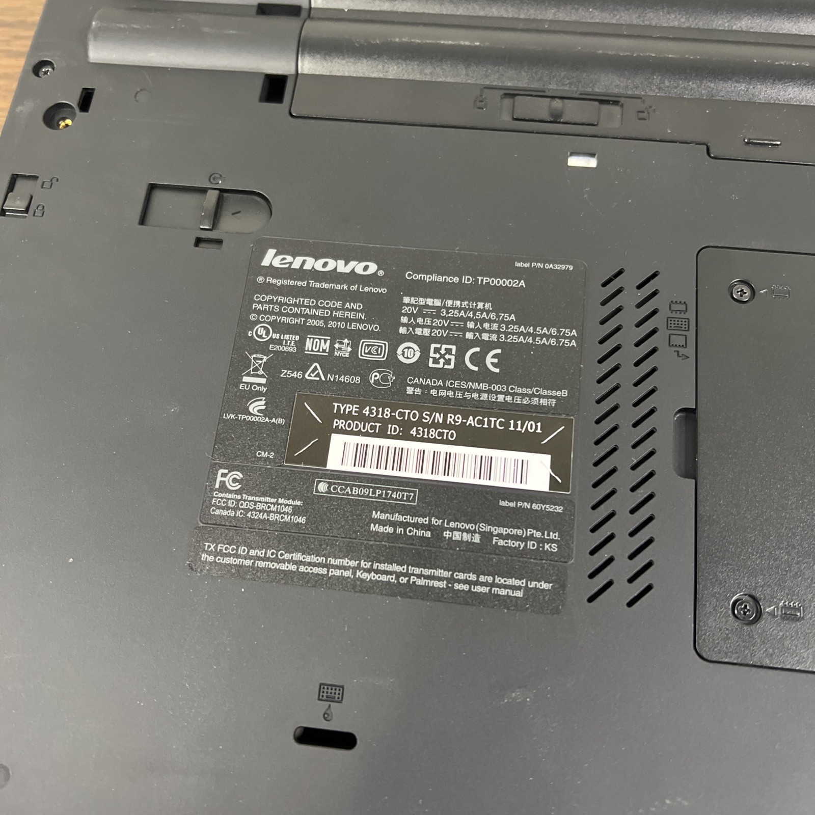 Lenovo ThinkPad W510 15.6″ Intel Core i7-720QM 1.60GHz 4GB RAM – NO HDD/OS/BATT