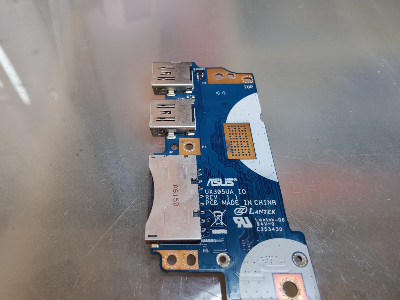ASUS UX305U UX305UA SCHEDA LETTORE SD USB WIFI DUAL BAND BT UX305UA IO REV. 1.1