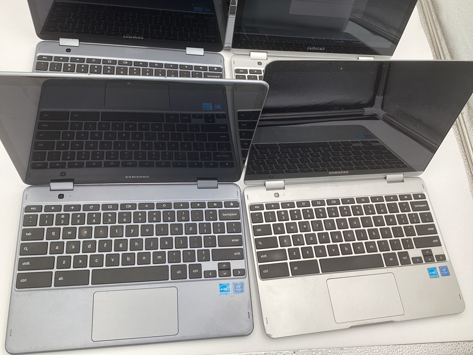 Lot of 5 Samsung Chromebook Plus XE521QAB / XE520QAB – PARTS/REPAIR – Enrolled