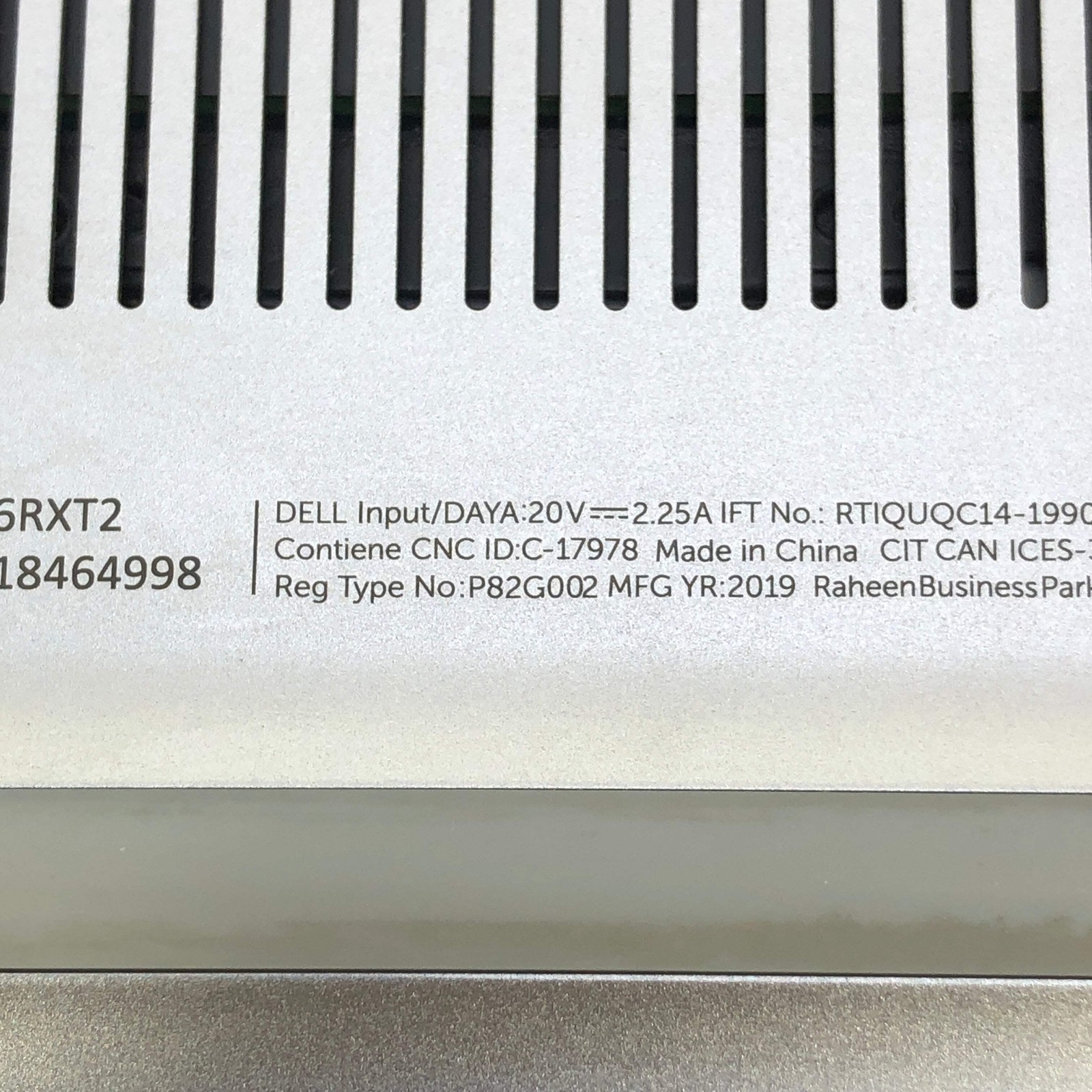 Broken Dell XPS 13 9380 13.3″ i5-8265U 1.6GHz 8GB RAM 256GB SSD /Bad Battery
