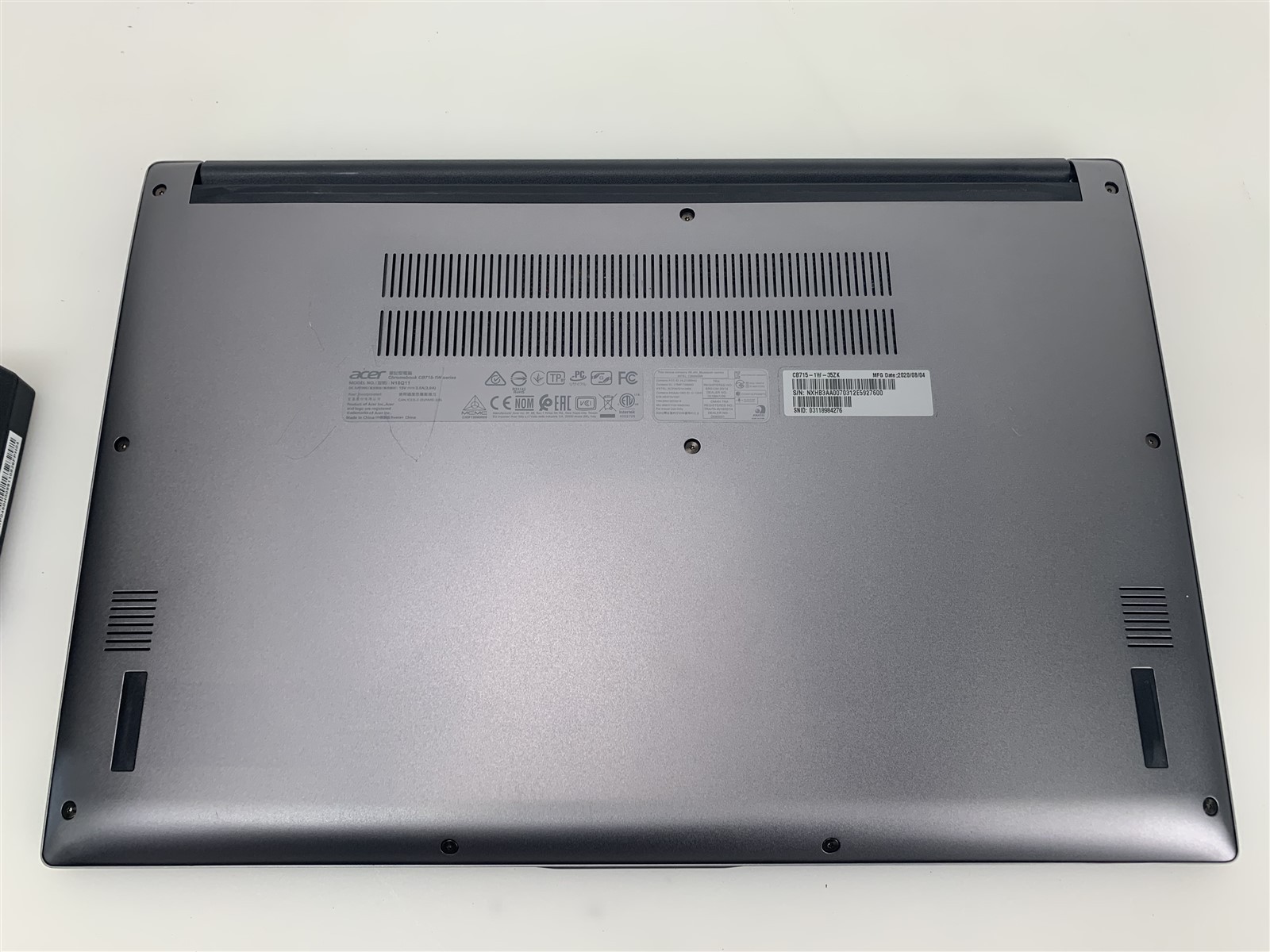 Acer Chromebook 715 Intel Core i3-8130U 4GB 2.20GHz 128GB eMMC Chrome OS 15.6″