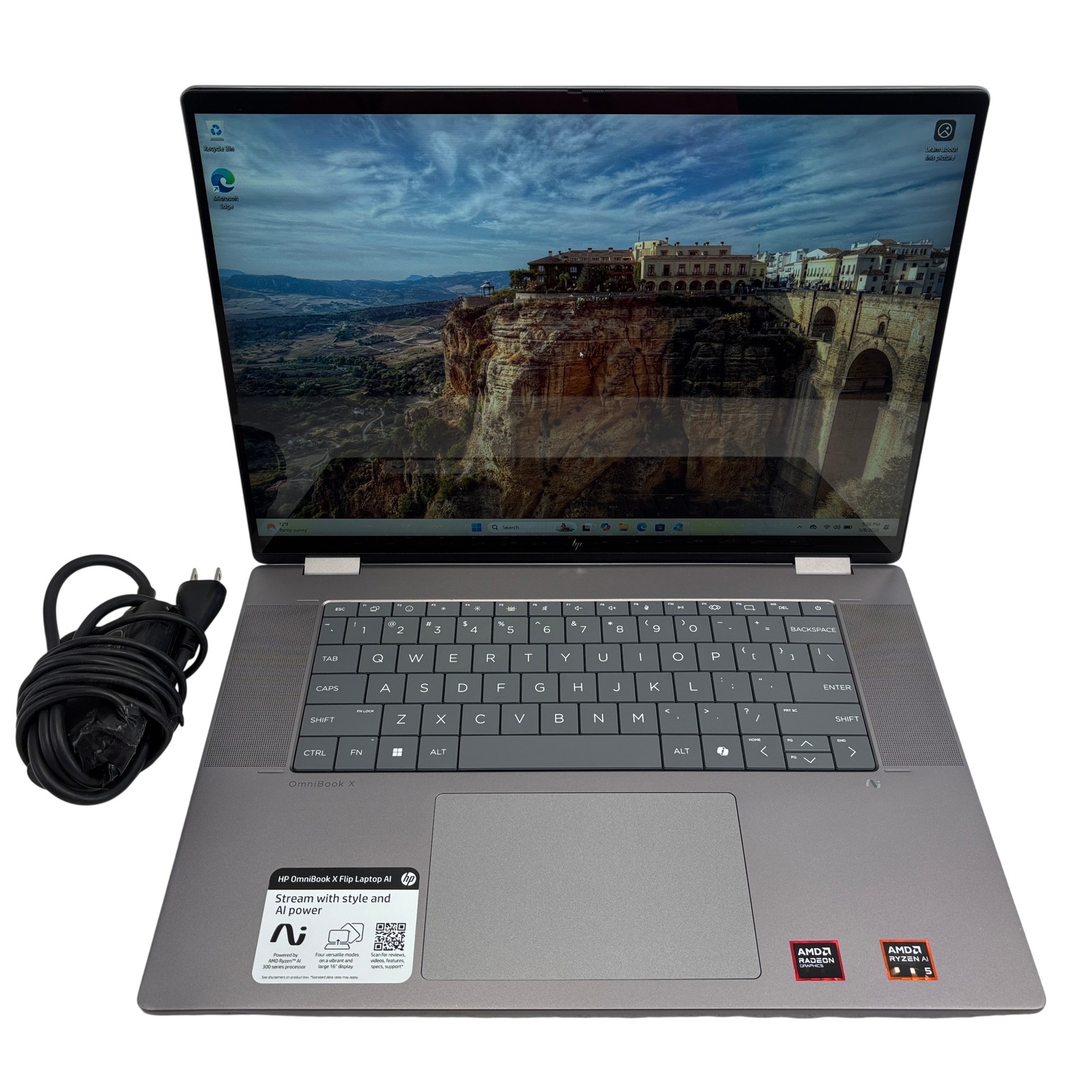 HP OmniBook X Flip 16-ar0013dx Win 11 Ryzen AI 5 340 2GHz 16GB RAM 512GB SSD 16″