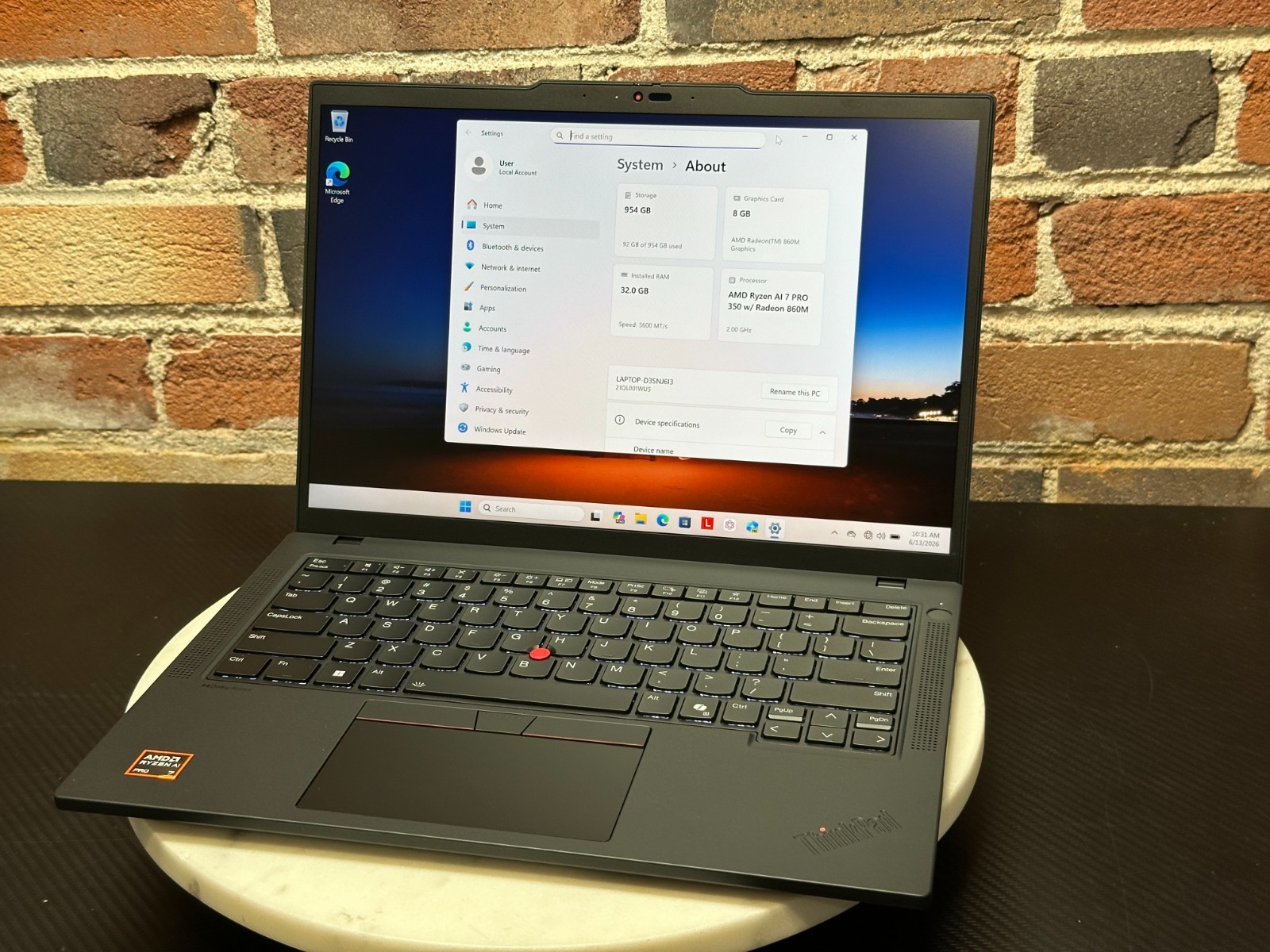 Lenovo ThinkPad P14s Gen 6 14″ AMD Ryzen AI 7 Pro 350 32GB RAM 1TB SSD