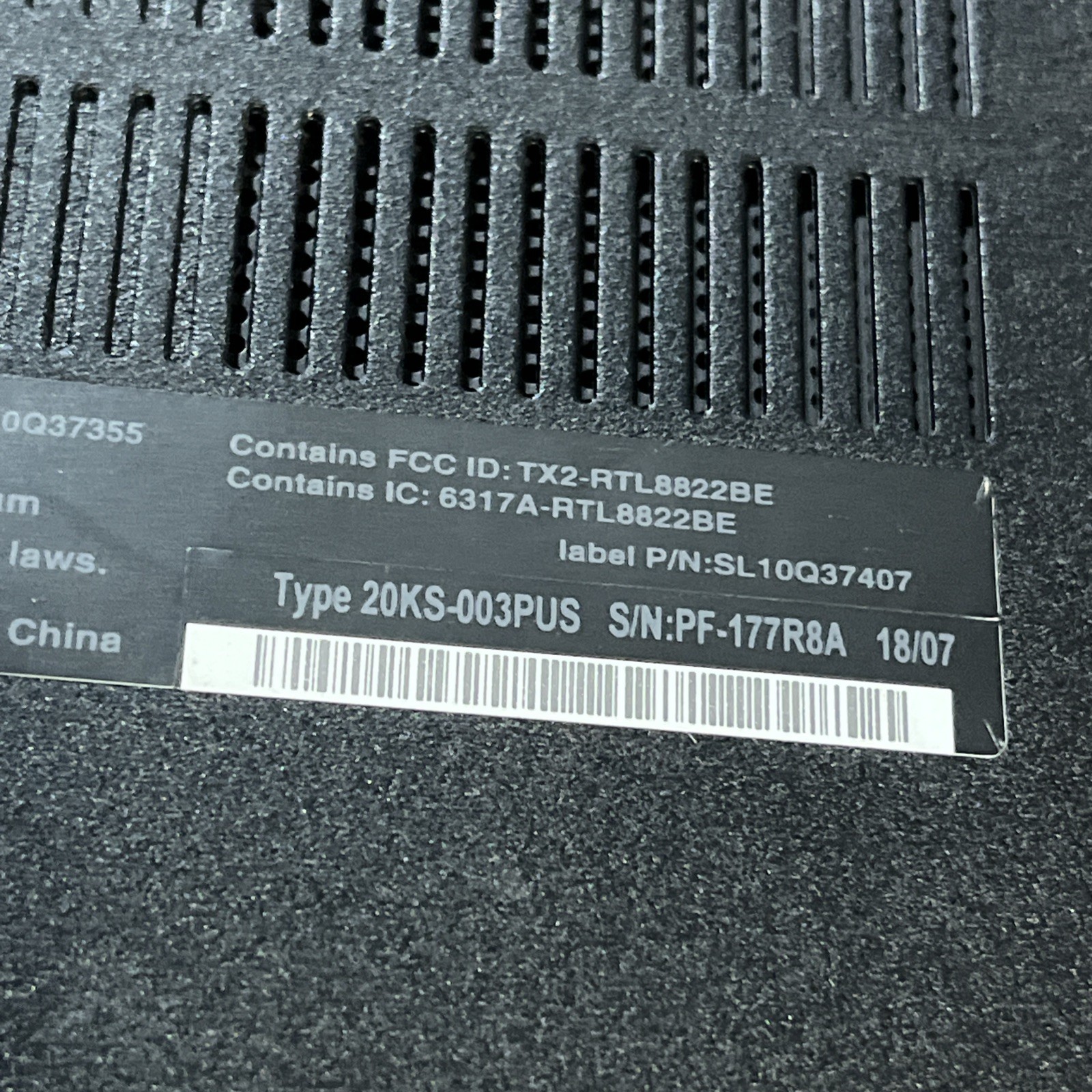 LENOVO THINKPAD E580 INTEL CORE I7 8TH GEN 8GB RAM NO HD