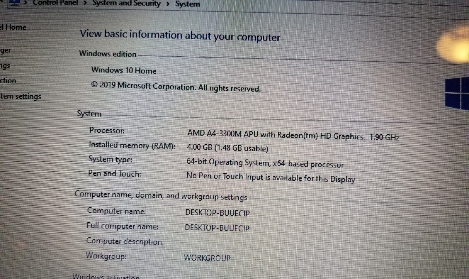 HP Pavilion G6-1B59WM AMD A4-3300M 1.9GHz 4 GB (Flowers) PLEASE READ