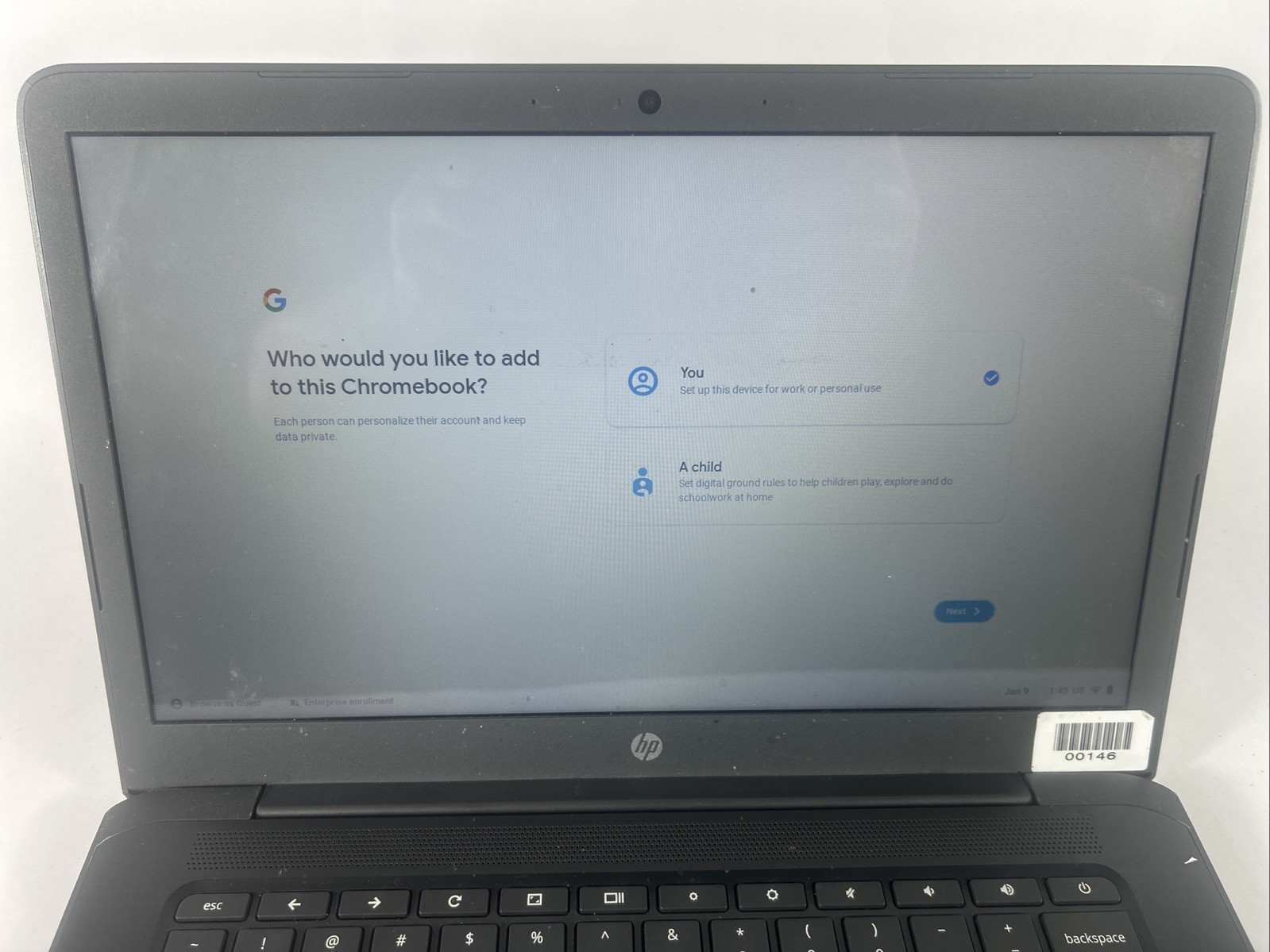 HP Chromebook 14 G6 EE Touchscreen Student Laptop Chrome OS 4GB 32GB