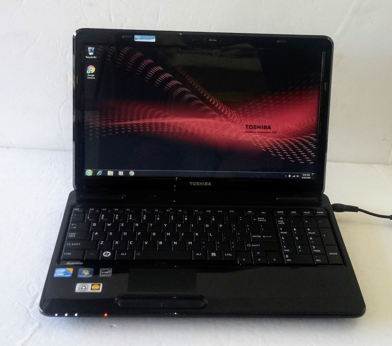 TOSHIBA SATELLITE L655-S 750GB 8GB INTEL CORE i3 M380 2.53 GHz Win 10 PRO