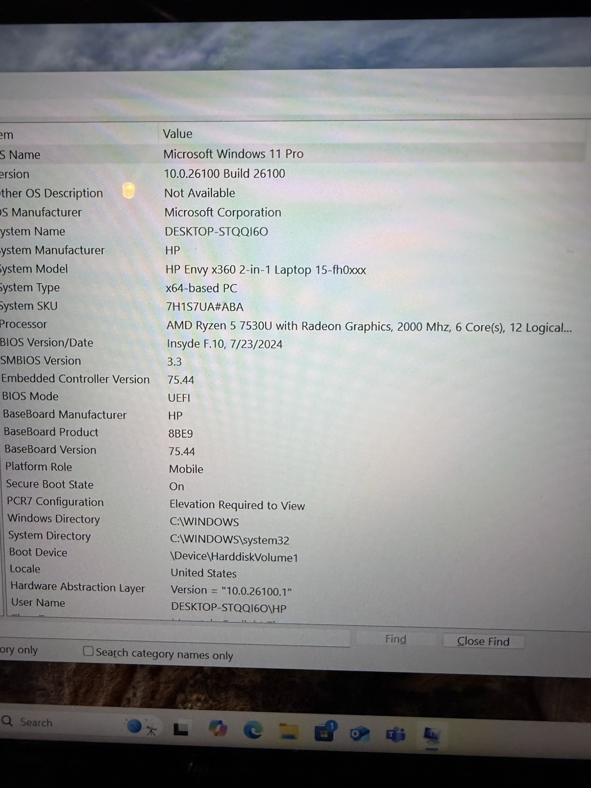 HP Envy X360 15″ 2-in-1 Touch Laptop Ryzen 5 7530U 8GB RAM 256GB SSD 15-fh0013dx