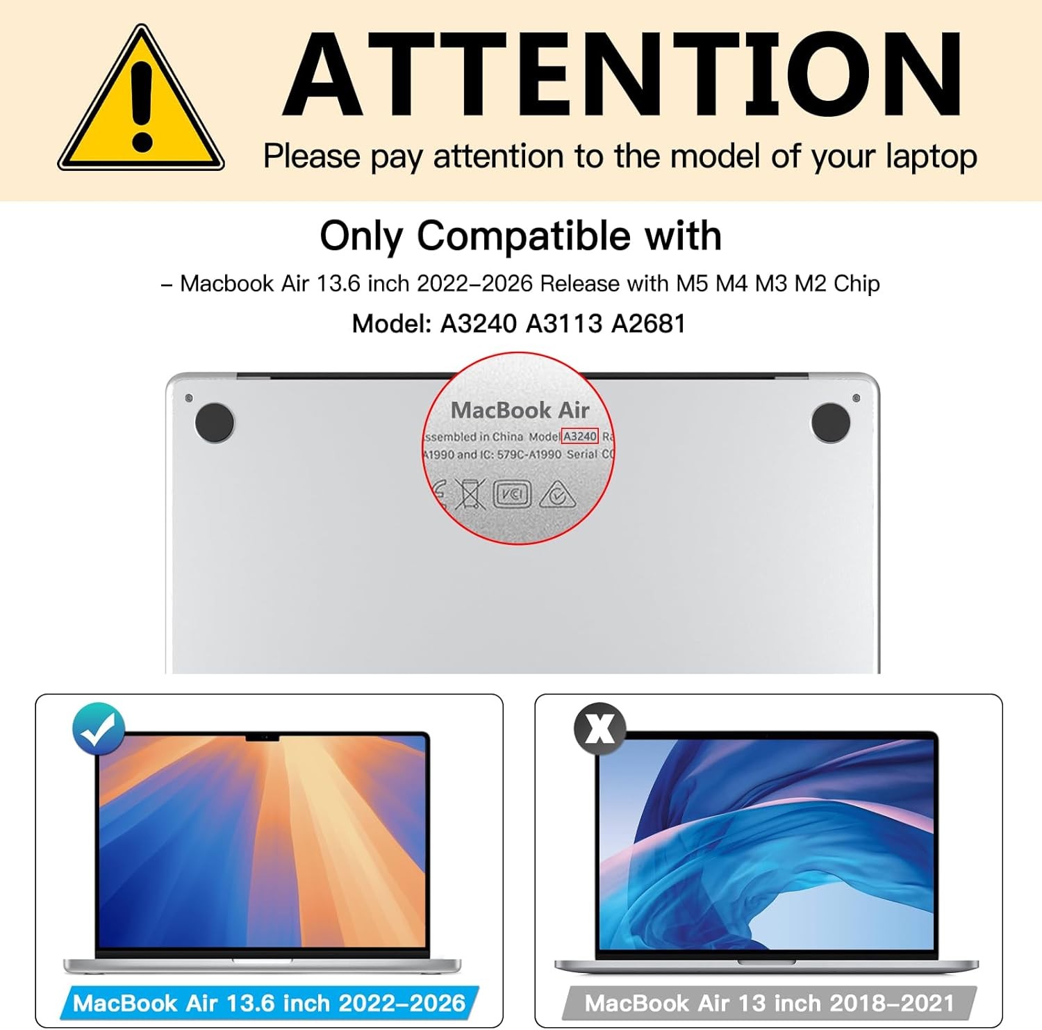 MacBook Air M2 13.6-inch Screen Protector, Privacy Shield, 2022 Release (A2681)