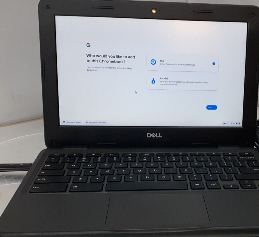 Dell Chromebook 3100 11.6″ Celeron N4000 1.1GHz, 4GB RAM, 16GB eMMC, P29T001