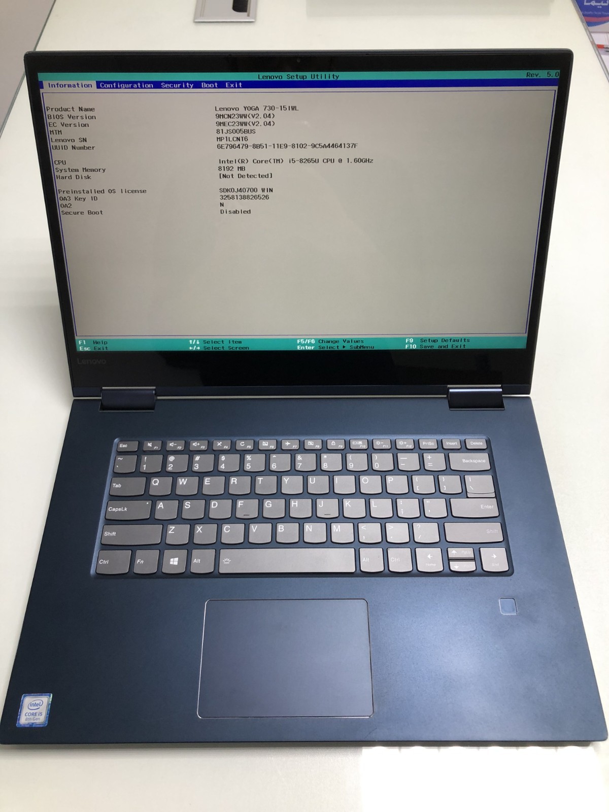 Lenovo Yoga 2-in-1 | Intel i5-8265U | 8GB RAM | 256GB SSD | Touchscree