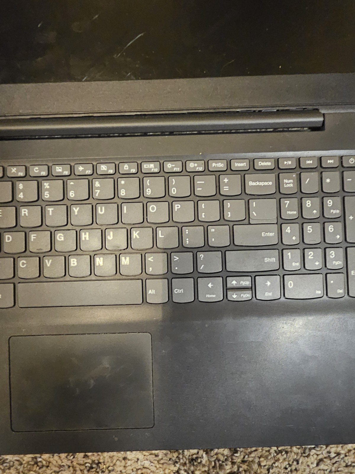 Lenovo Laptop Intel Pentium 5405U 2.3GHz 4GB 250GB Windows 10 broken LCD