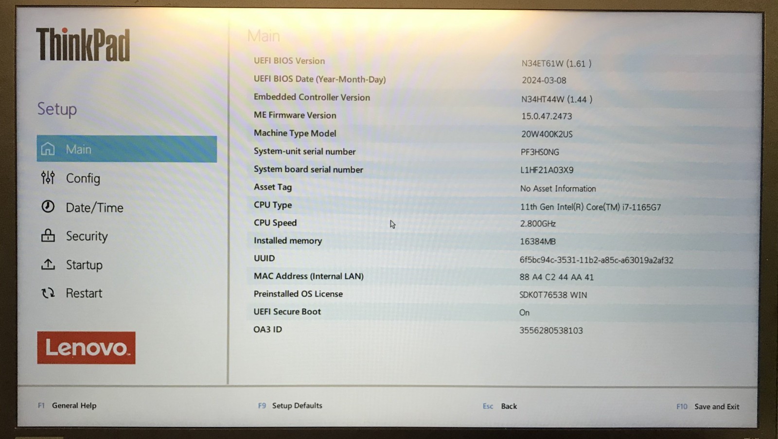 Lenovo ThinkPad T15 Gen 2i 15.6″ Laptop i7-1165G7 16GB RAM 256GB NVMe
