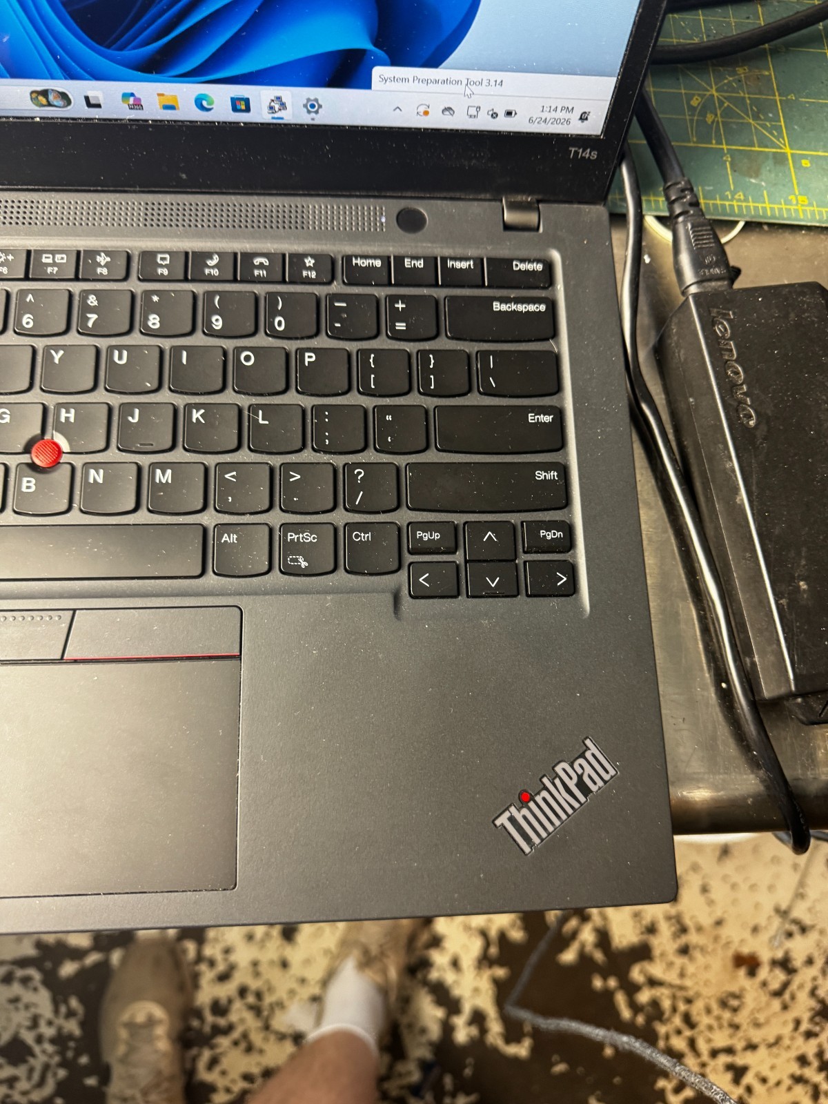 LENOVO THINKPAD T14s GEN 2 Core I7-1185G7 256GB SSD 16GB RAM For Repair #6490