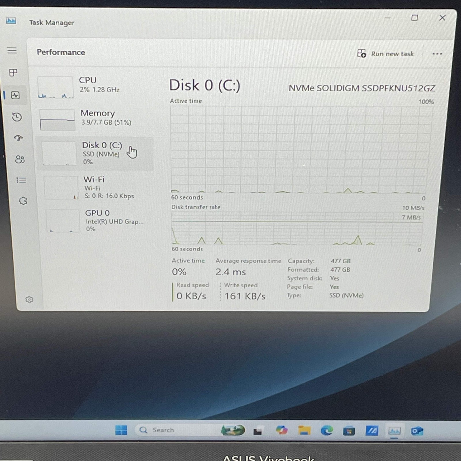 Asus Vivobook 17 X1704Z 17.3″ i3-1215U 1.2GHz 8GB RAM 512GB SSD