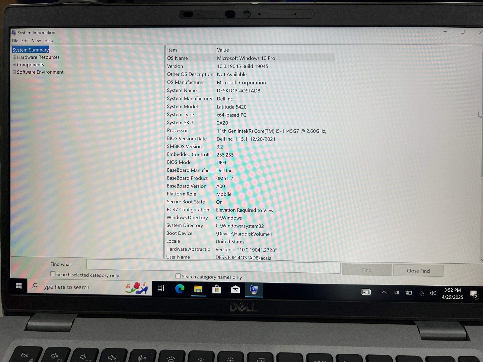 Dell Latitude 5420 14″ Laptop Quad Core i5-1145G7 2.6GHz 16GB 256GB HM9HH