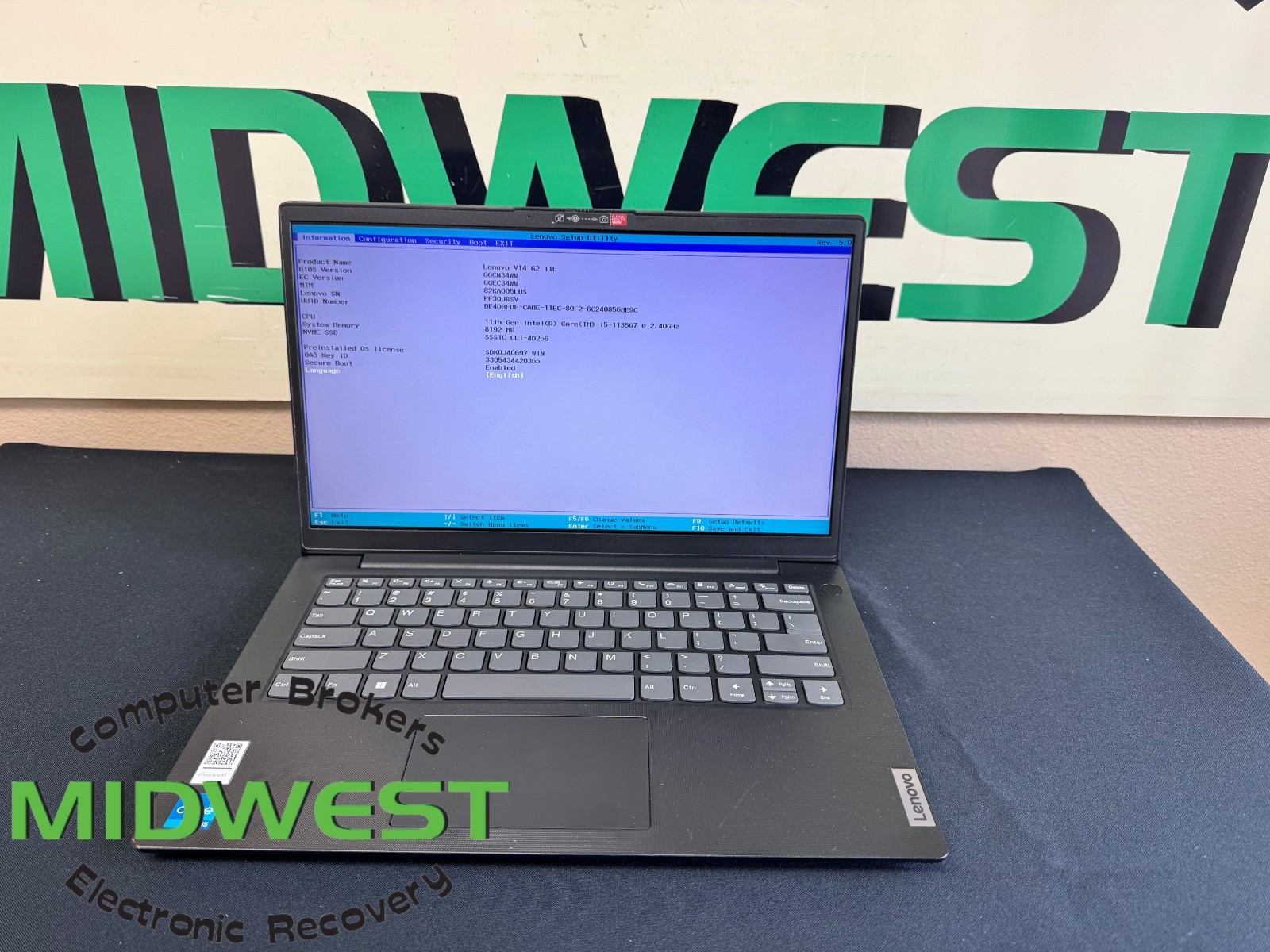 Lenovo V14-IIL Gen 2 i5-1135G7 2.4GHz 8GB 256GB SSD