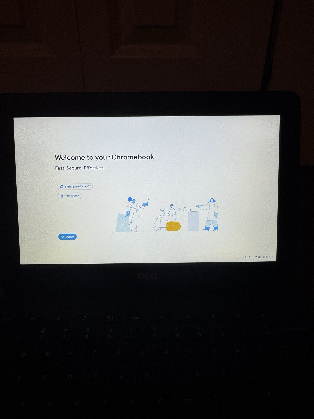 Dell Chromebook 3100 11.6″ Chrome OS Intel 4GB 16GB eMMC Black +Charger