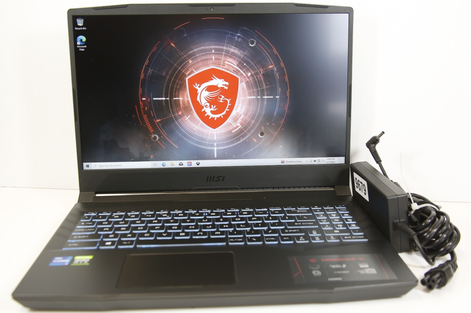 *CLEAN* – MSI CROSSHAIR 15 A11UCK-264US 15.6″ 144Hz Laptop Notebook i7 2.30GHz
