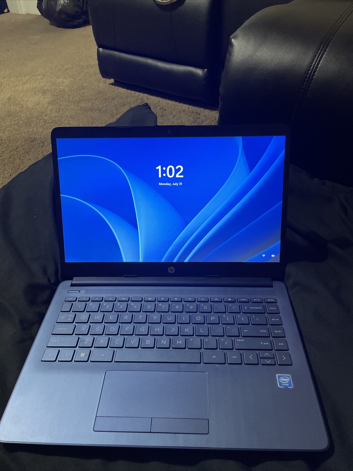 HP 14″ (64GB SSD, Intel Celeron N, 1.1 GHz, 4GB) Laptop – Indigo Blue…